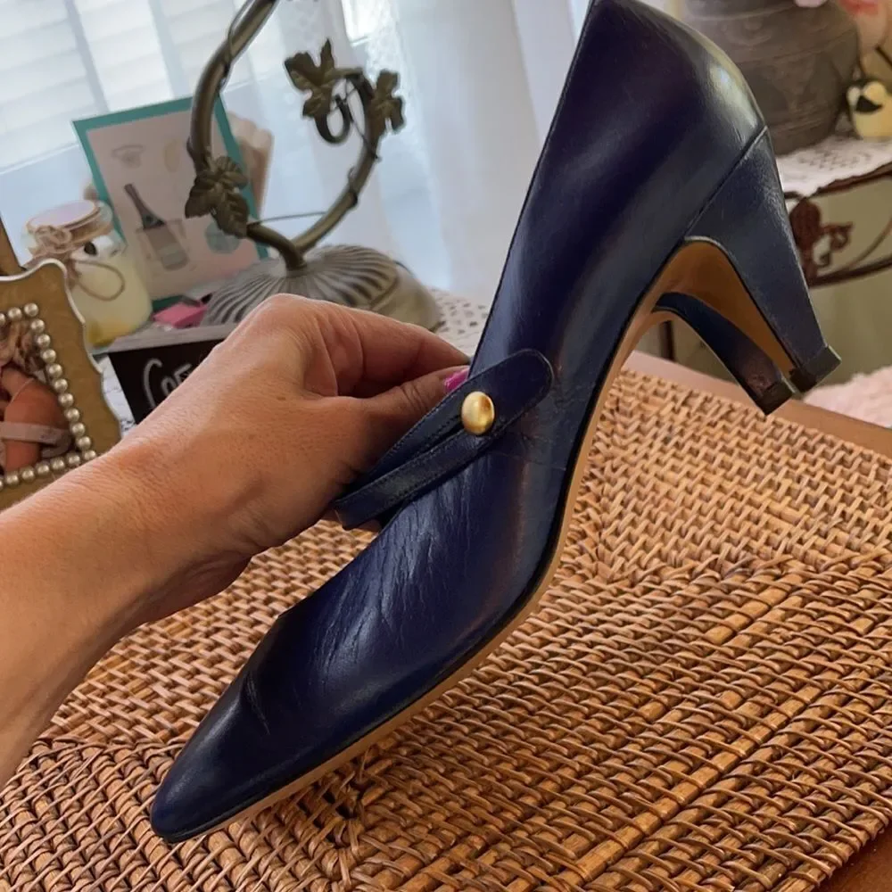 *Naturalizer* Sz 8.5 Purple/Blue Strappy Heels